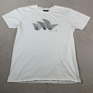 VTG Adam Hill Sydney Opera House Shirt Mens Large White Australia Graphic‎ Tee